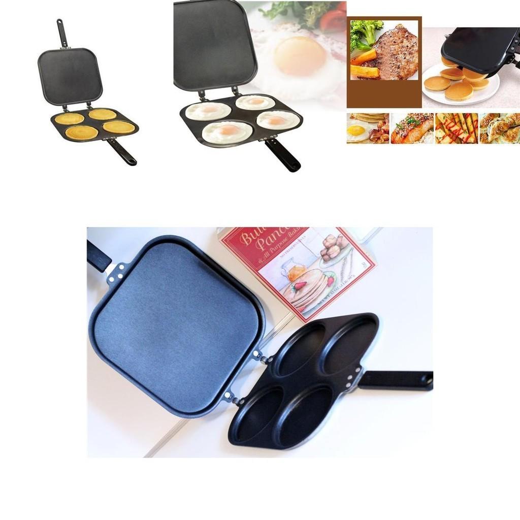 Универсальная сковорода с четырьмя отверстиями и антипригарным покрытием - Идеально подходит для приготовления блинов, омлетов и многого другого