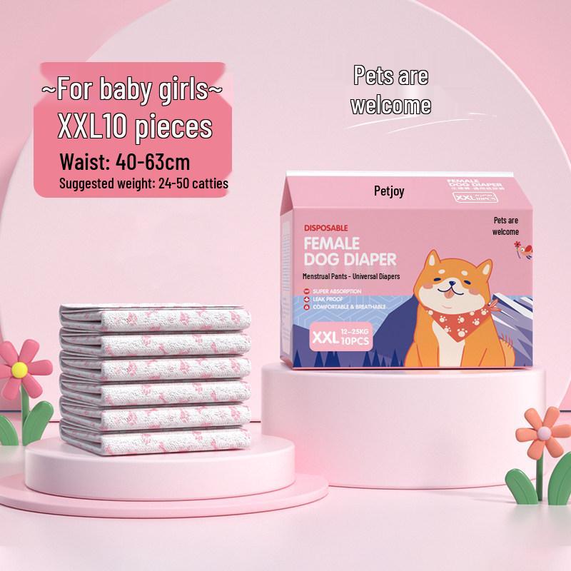 Одноразовые подгузники для собак Pet Joy: Женские менструальные прокладки и мужские подгузники