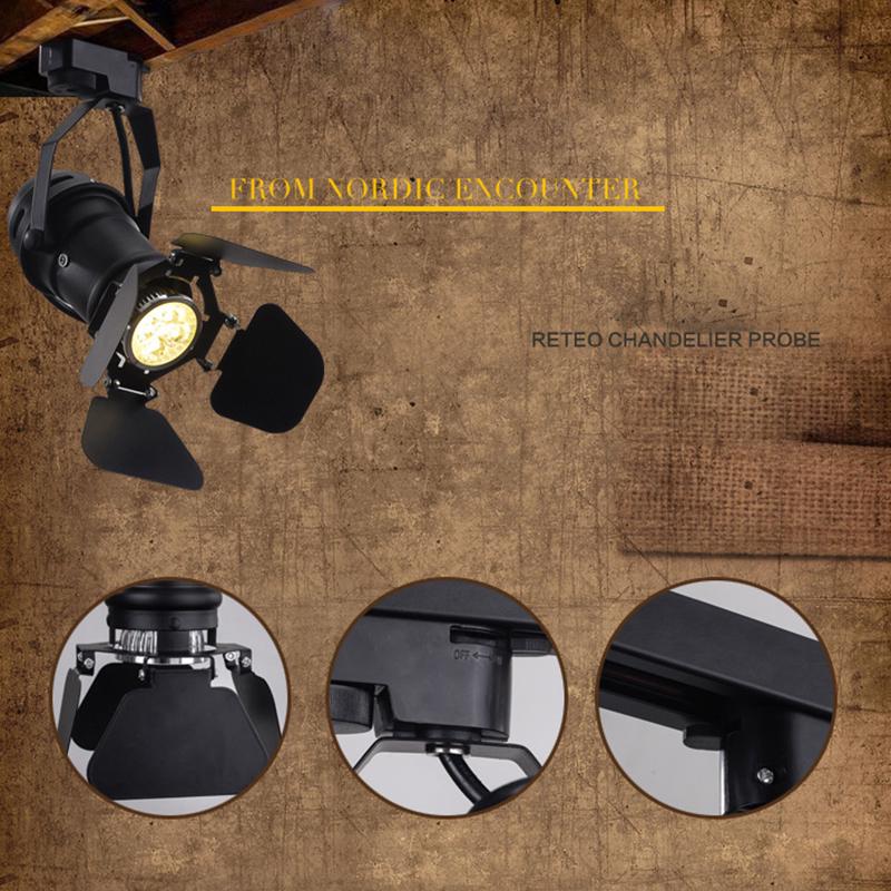 E27 Винтажная железная лампа, промышленный светильник, ретро-лампа, регулируемая 4-створчатая лампа для магазина одежды, кофе-бара, светильник в стиле лофт