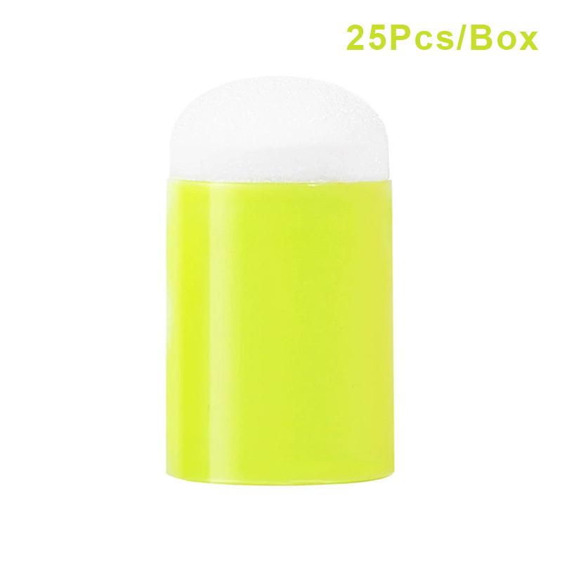 Пальчиковые спонжи для рисования лица, 25 штук, набор для рукоделия, боди-арт, губки для рисования, спонжи-даберы, мел