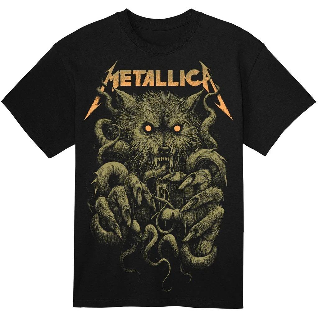 2026 Редкая футболка Metallica Высококачественная Роскошь для Мужчин и Женщин Топ Y2k Летняя Горячая Распродажа