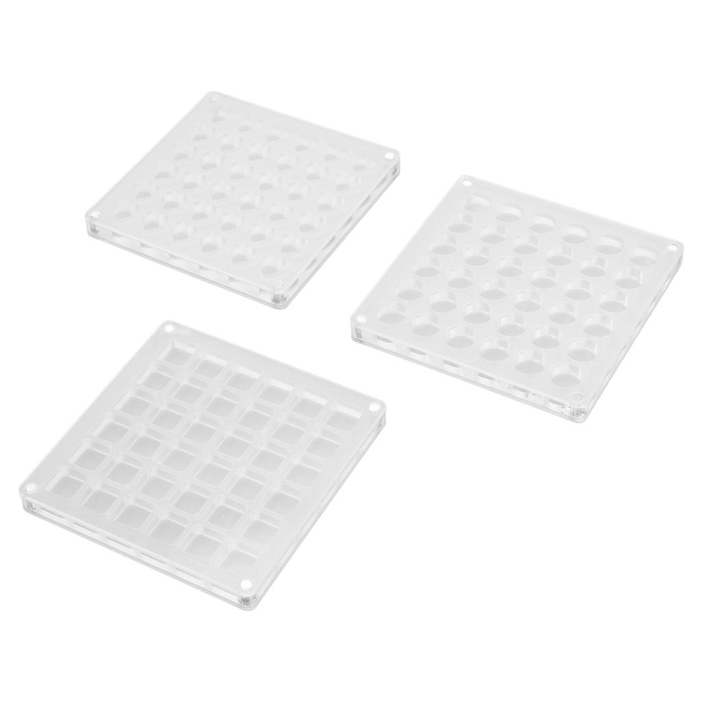 3 шт. 36 сеток акриловая магнитная витрина для ракушек декоративная коробка для хранения ракушек органайзер для ювелирных изделий