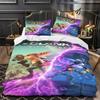 Игровой комплект постельного белья Ratchet Clank Rift Apart, 3D-печать, пододеяльник, наволочка, размер Full Queen King, для декора спальни