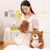 Simulation Stuffed Cartoon Groundhog Doll PP Cotton Chubby Marmot Stuffed Toy  Decoration Gifts
