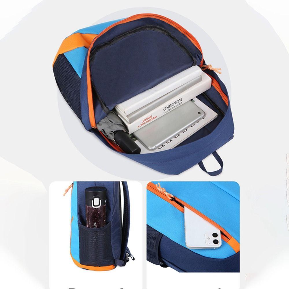 Large Capacity Outdoor Sports Backpack Zipper Oxford Cloth Climb Bag Sports Knapsack Travel Storage Bags Lightweight Nylon Bag