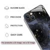 Luxury Black Rose Flower Graphic Tempered Glass Phone Case for IPhone 16 Pro Max 15 14 13 12 Mini 11 XS XR 7 8 Plus Hard Covers