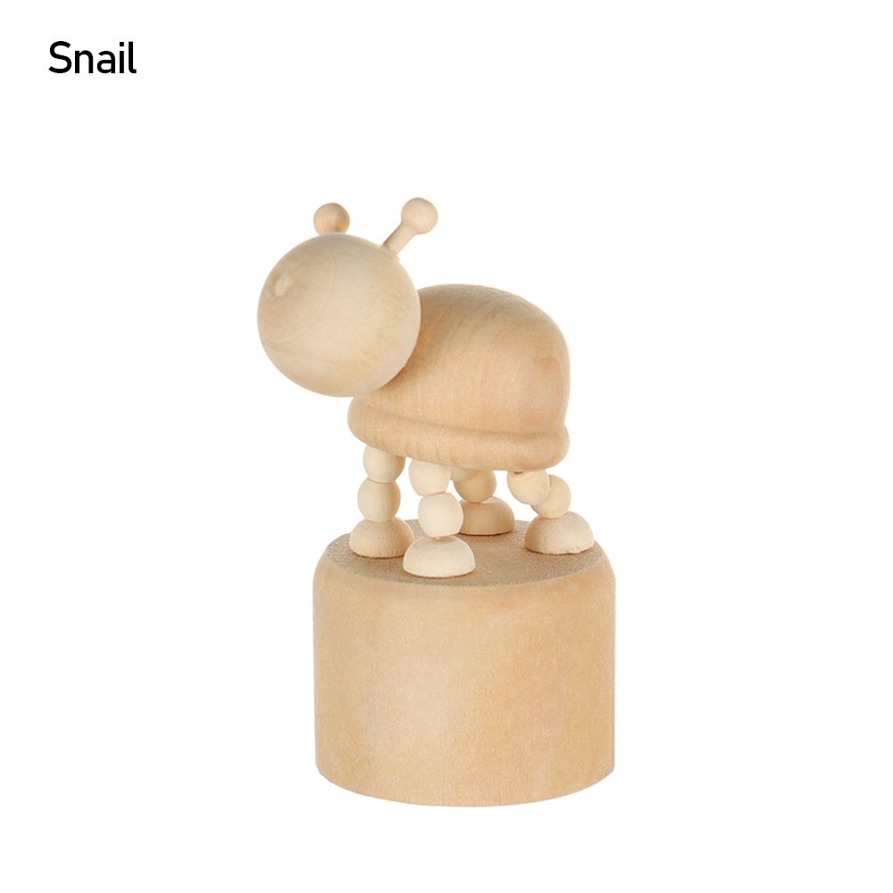 Shelf Home Decoration Wood DIY Craft Wooden Animal Ornaments Educational Toys Mini Desktop Decor