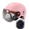 Мужской мотоциклетный шлем, женский электромотор, автомобиль, скутер, велосипед, полушлем с открытым лицом, защитная шляпа с защитой от ультрафиолета, велосипедная кепка с очками