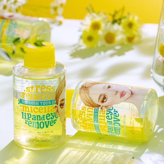 Arial Stress Relieving Micellar Lip & Eye Remover 100ml, Korea Cleansing