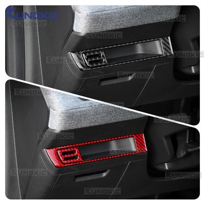 Наклейка из настоящего мягкого углеродного волокна для Renault Clio 5 MK5 2020 2021 2022 2023 2024 2025 LHD Автомобиль Сторона водителя Рамка отделки ящика для хранения