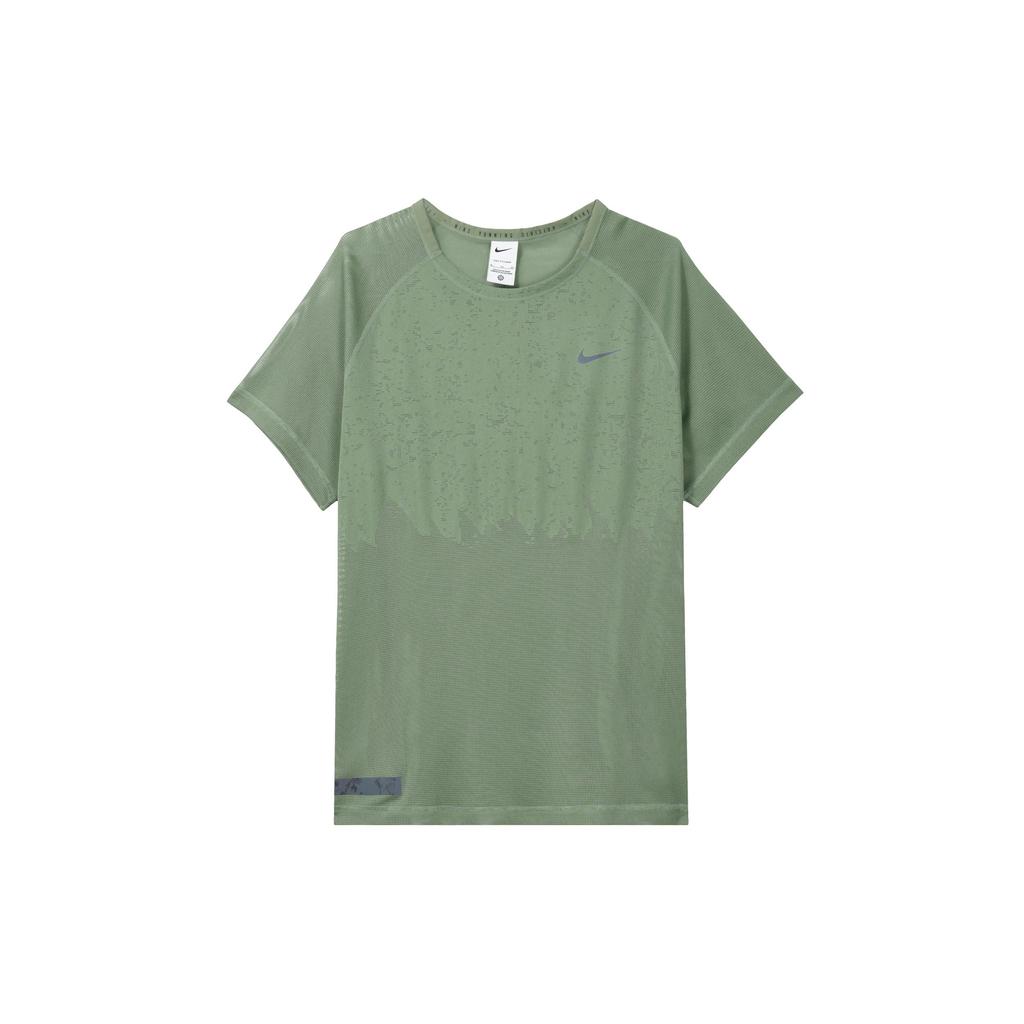 Nike Running T Shirt Men's Oil Green DX0854-386