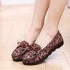Zapatos de mujer женская мода милый круглый носок красный галстук-бабочка весенние туфли без застежек нескользящие женские повседневные леопардовые черные мокасины ba330