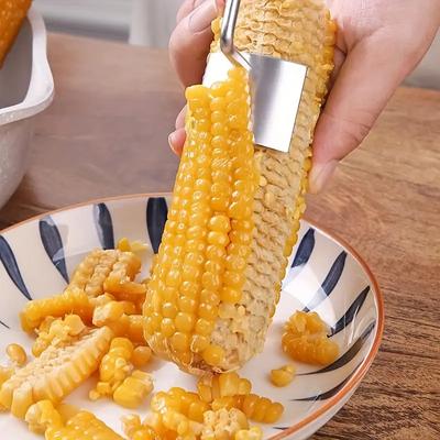 1 шт. Артефакт для очистки зерен кукурузы, Кухонный скребок из нержавеющей стали пищевого класса, Быстрая лопатка для кукурузы, Планер, Ручной планер, Овощерезка