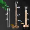 With Suction Cups Glass Aquarium Feeder Tube Dish Transparent Shrimp Feeding Tube  Home