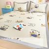 High End Cartoon Ice Silk Bed Mat for Summer Cool Down Sleeping Mat for Bed Adult Child Washable Cooling Bed Pad and Pillowcases