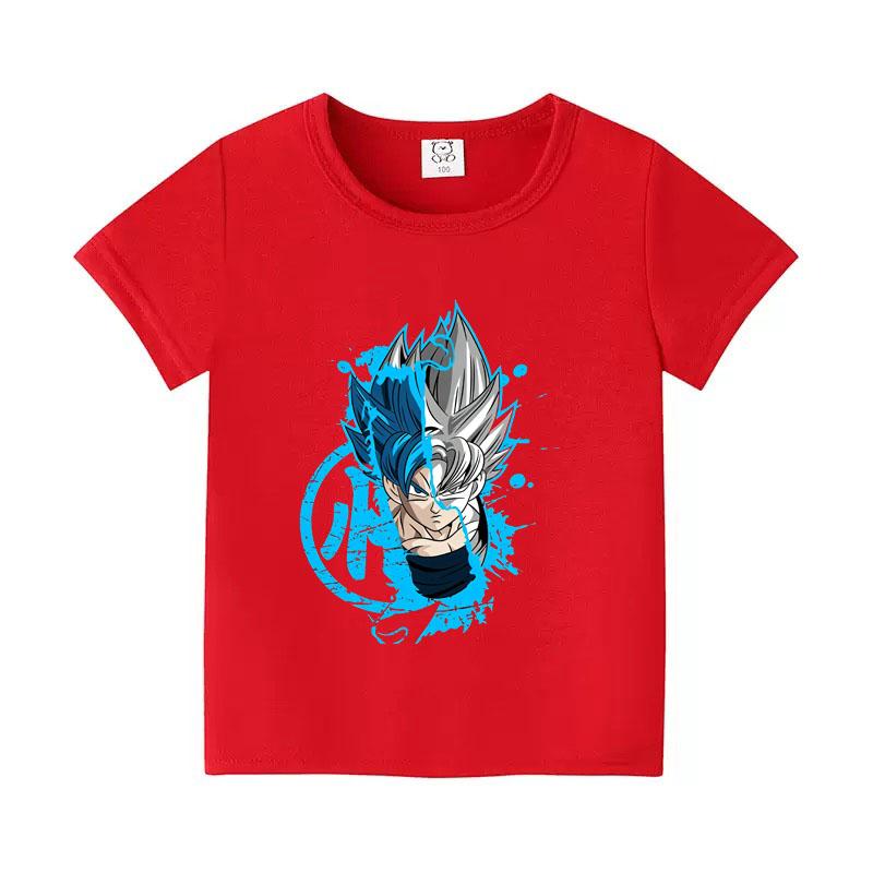 Dragon Ball Goku Anime Print Tops 2026 Summer New Tshirt Unisex Dragon Ball Sports Kids Tshirt