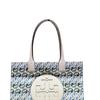 Tory Burch Ella Double T Logo Print Fabric Tote Bag Women tote Swan-White 170612-400