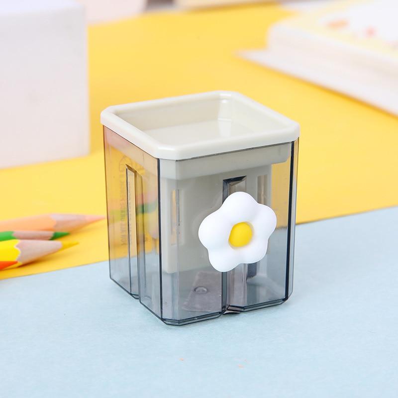 1pc Creative Pencil Sharpeners Ins Korean Fashion Geometry Style Morandi Color Sharpener Back To School Office Accessories
