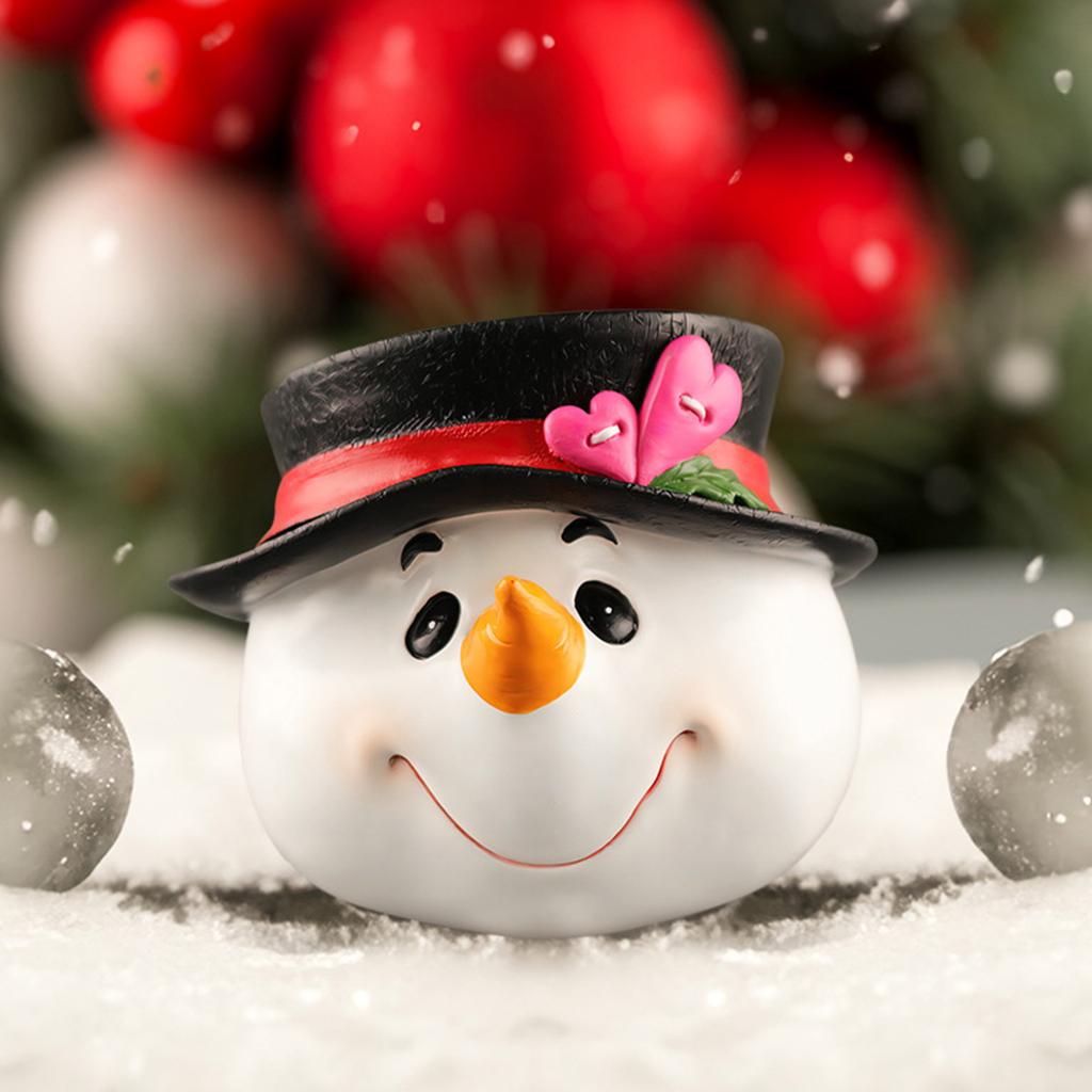 Santa Snowman Elk Resin Model Christmas Figurine Garden Decor DIY Accessories Desktop Home Decorations Miniature Statue