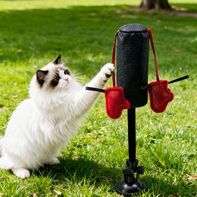 Игрушка для кошек Боксерская груша Игрушка с пружинным качанием Интерактивная боксерская игрушка с основанием на присоске для домашних кошек