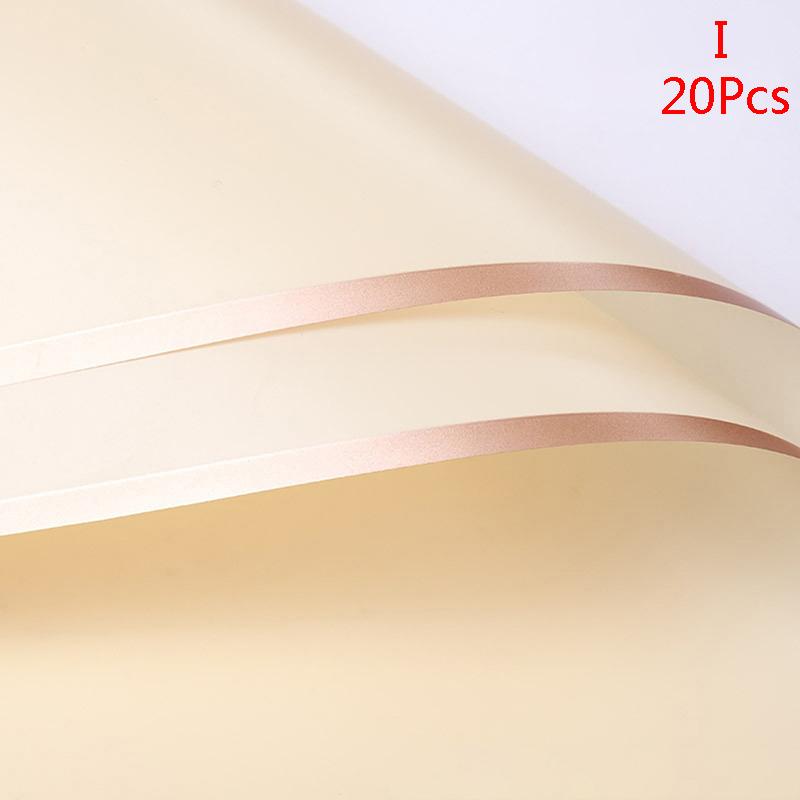 Водонепроницаемая крафт-бумага с золотым краем, оберточная бумага для букета цветов, упаковка флориста