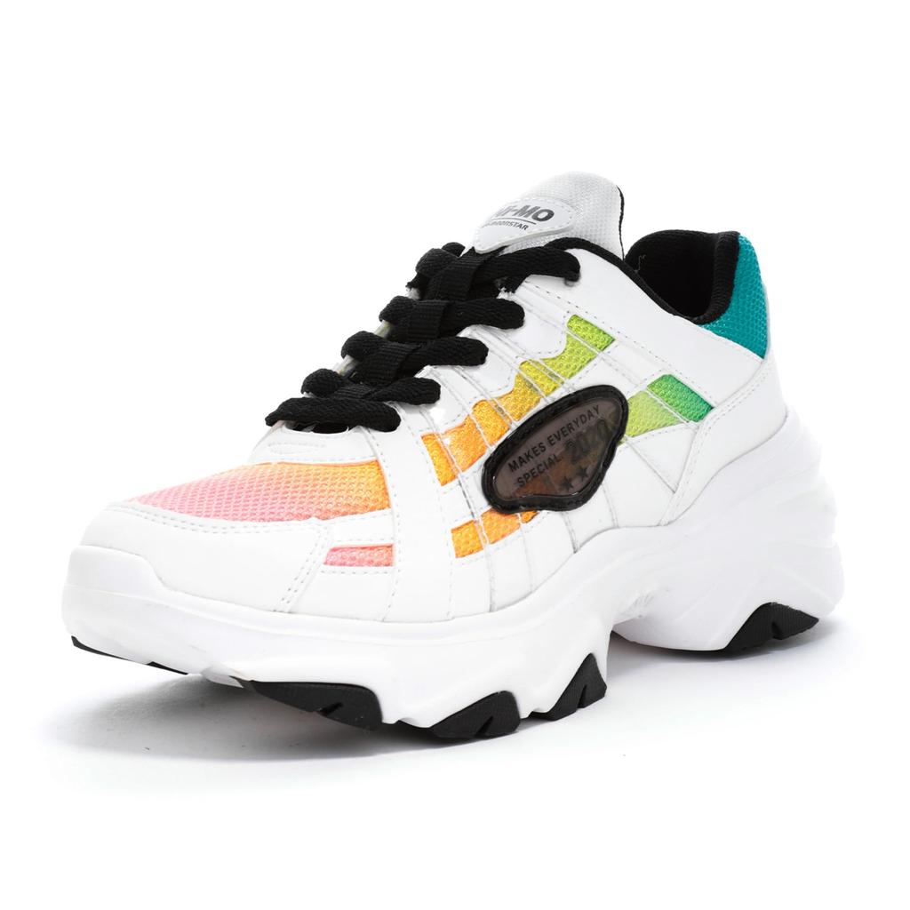 Moonstar NM J138 Multicolor Size 2E Girls' Sneakers, 21.0 Cm,