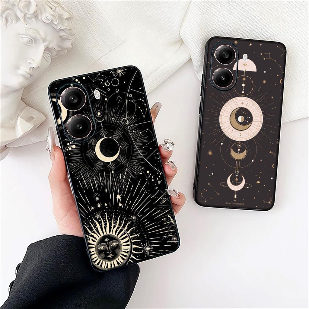 Witches Moon Totem Divine Witch Sun Face Cover for Samsung Galaxy S22 S21 S20 FE Ultra Plus A35 A36 A37 A33 A34 A04 A71 Case