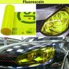 Лимонно-желтая пленка для фар автомобиля Для защиты поверхности фар Пленка для фар из ПВХ Самоклеящаяся наклейка-тонировка для фар и задних фонарей автомобиля