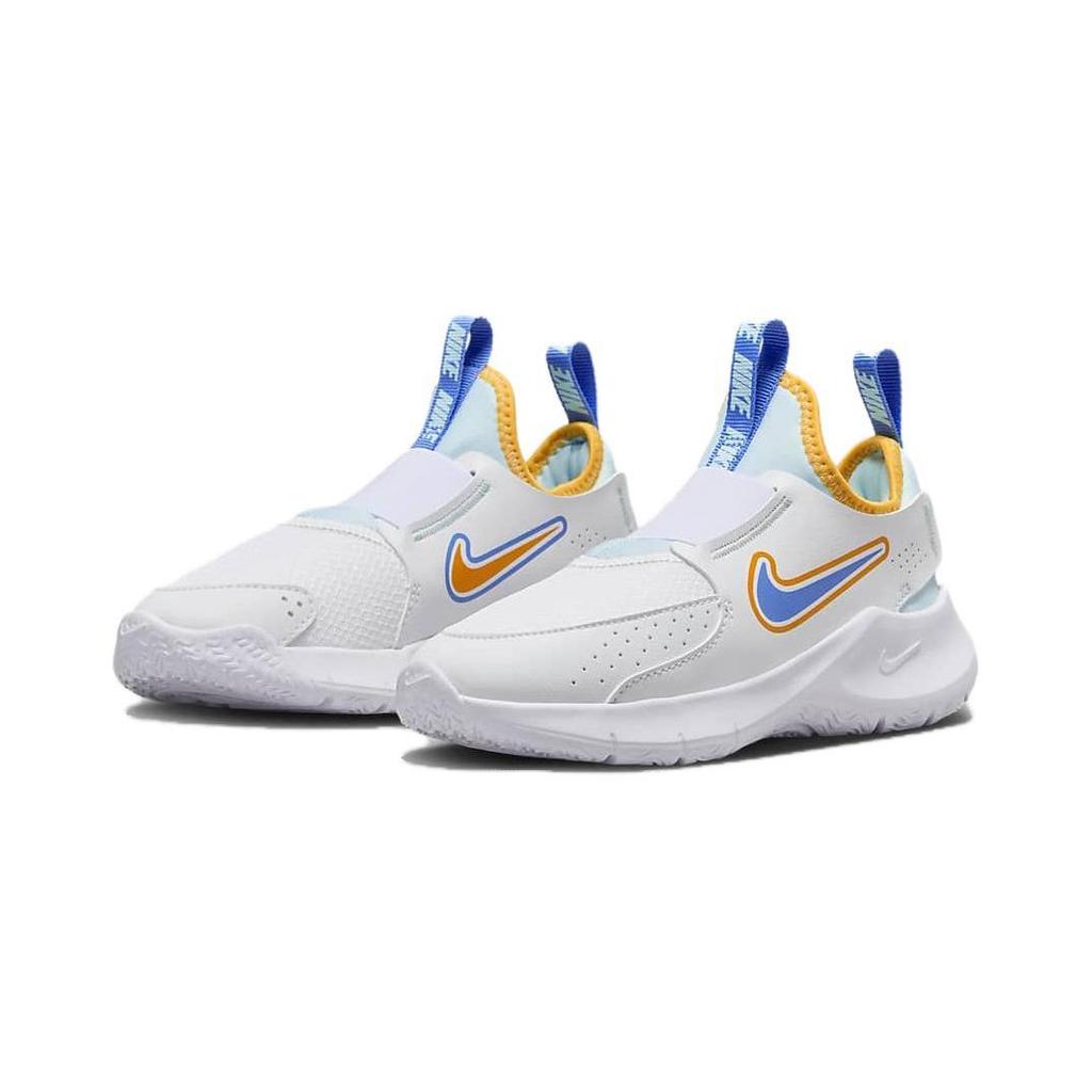 Nike Flex Runner 3 PS 'Белый Солнечные часы Желтый Университетский синий' HJ3496-141