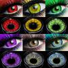 1 пара цветных контактных линз для косплея красные линзы для глаз аниме на Хэллоуин синие контактные линзы годовые зеленые линзы для красоты