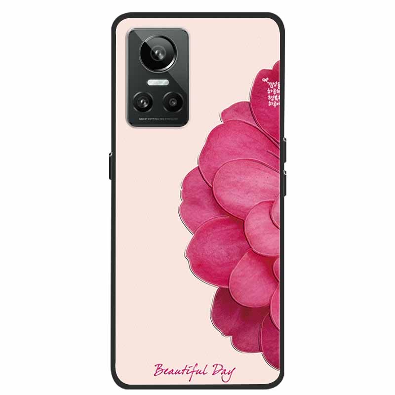 Чехол для Realme GT Neo3 5G 3D Цветок тиснение Мягкий силикон Задняя крышка чехла для телефона Для OPPO Realme GT Neo2 Neo 3 Чехол для Бампера