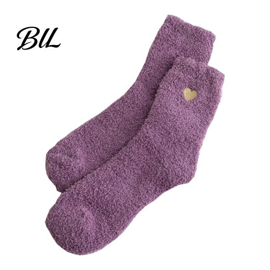 Soft Plush Loungewear Socks 1 Pair Women's Fuzzy Slipper Socks, Warm Thickened Fluffy Sleeping Winter Home Cozy Fleece Crew Bed
