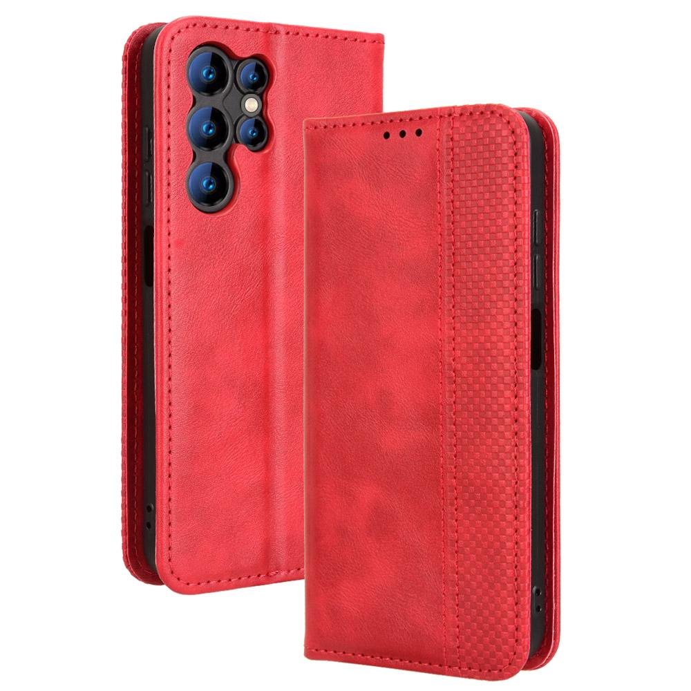 Чехлы-книжки для Oukitel C61/C61 Pro из ПУ кожи, полная защита корпуса, противоударные, прочные, ретро-обложка