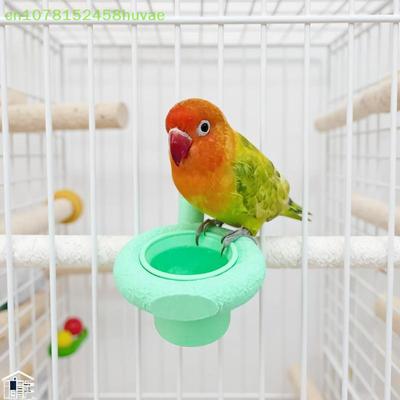 Жердочка для попугая, подставка для кормушки двойного назначения, миска для птиц, когтеточка, игрушки для лазания и стачивания когтей, аксессуары для птичьей клетки