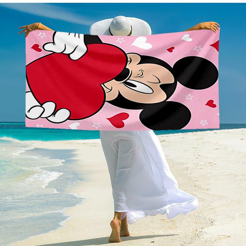 Ultra-Soft Beach Towel with Mickey Theme,Ideal for Pool - Camping, Diving - Perfect Travel Essential, Vibrant Beach Towel.