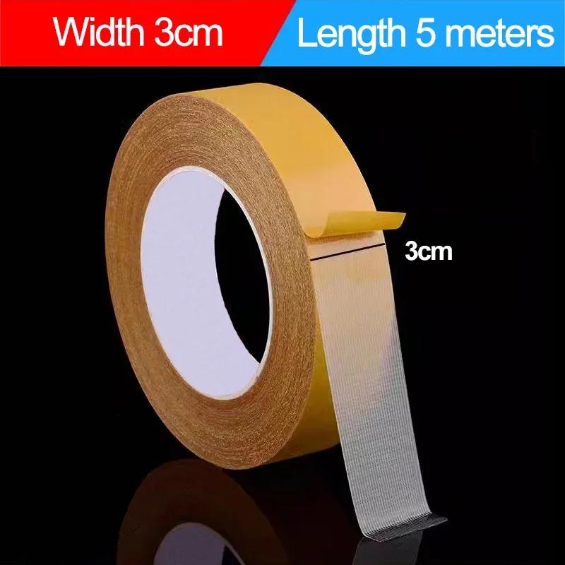10M двухсторонняя тканевая основа ленты полупрозрачная водонепроницаемая сетчатая лента бесследная высоковязкая клейкая лента для ковров с сильной фиксацией