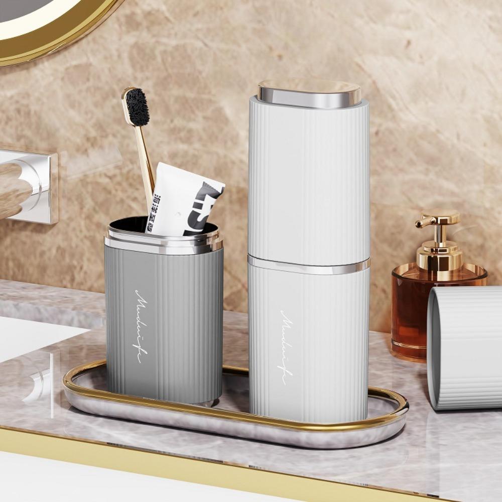 Travel Portable Toothbrush Storage Box Case Toiletries Storage Cup Toothbrush Toothpaste Holder