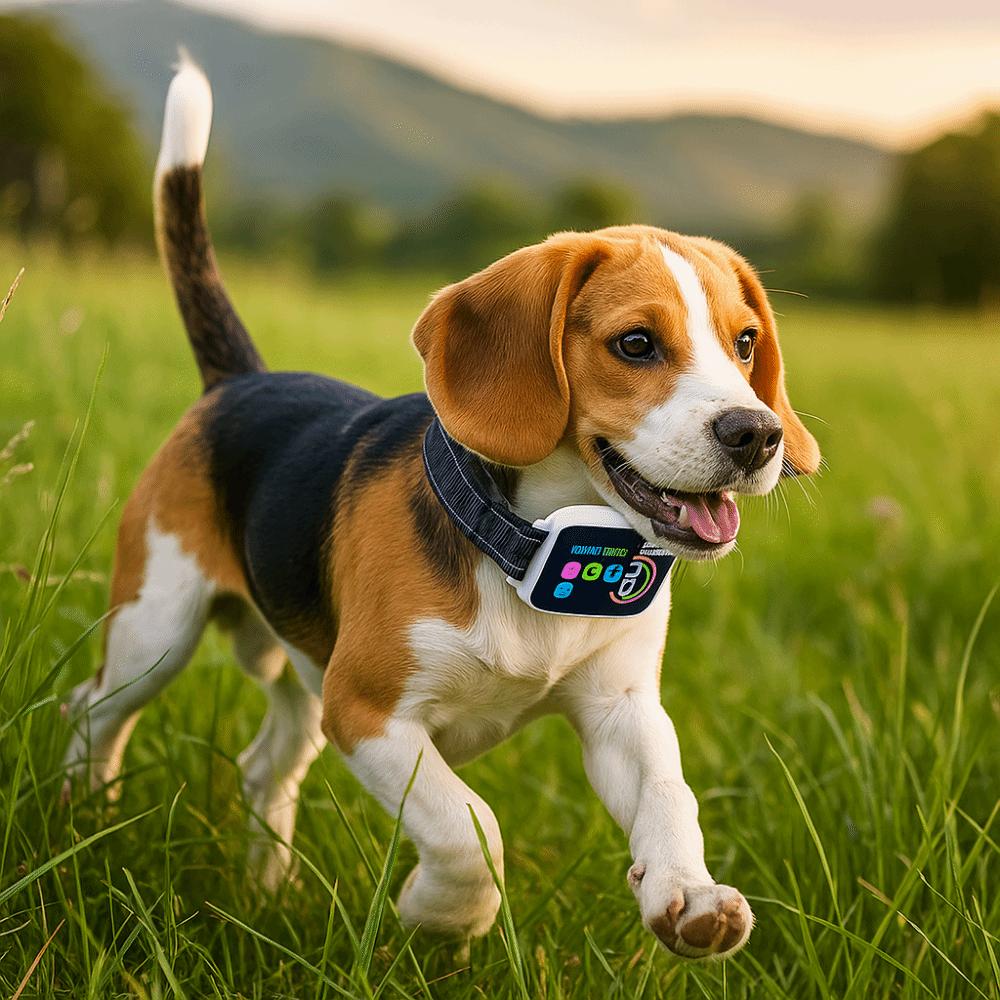 Перезаряжаемый ошейник от лая для собак с цветным экраном, вибрацией, стоп-лаем, контроль лая