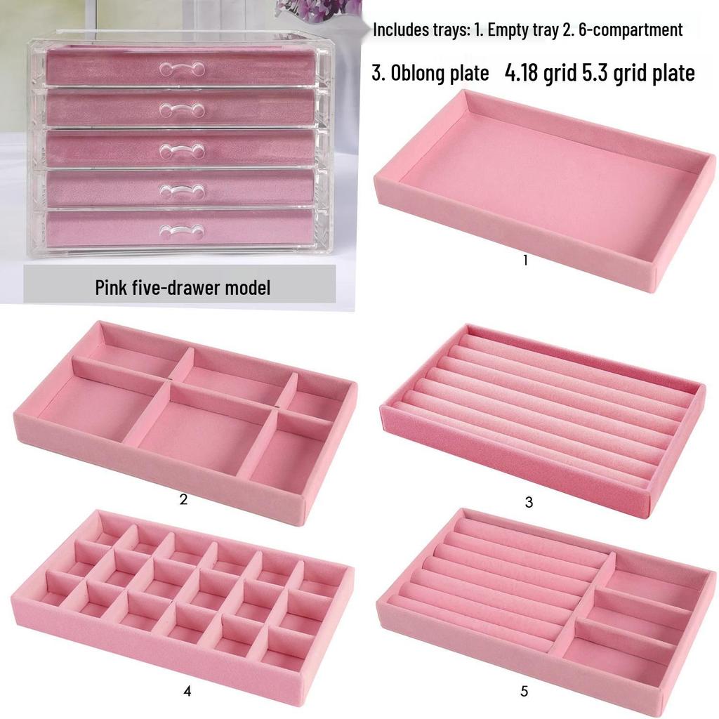 Многоярусная шкатулка для украшений для серег и мелких предметов - Домашнее хранение и организация