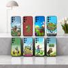 Чехол для телефона P-Plants-S VS Z-Zombies-S для Samsung S25,24,23,22,30,21,10,9,Ultra,Plus,Lite,FE,4,5 G Мягкий Черный Чехол