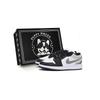 Air Jordan 1 Low Винтажные Баскетбольные Кроссовки Мужские Белый Серый Черный 553558-131(Team85-AS-BOX)