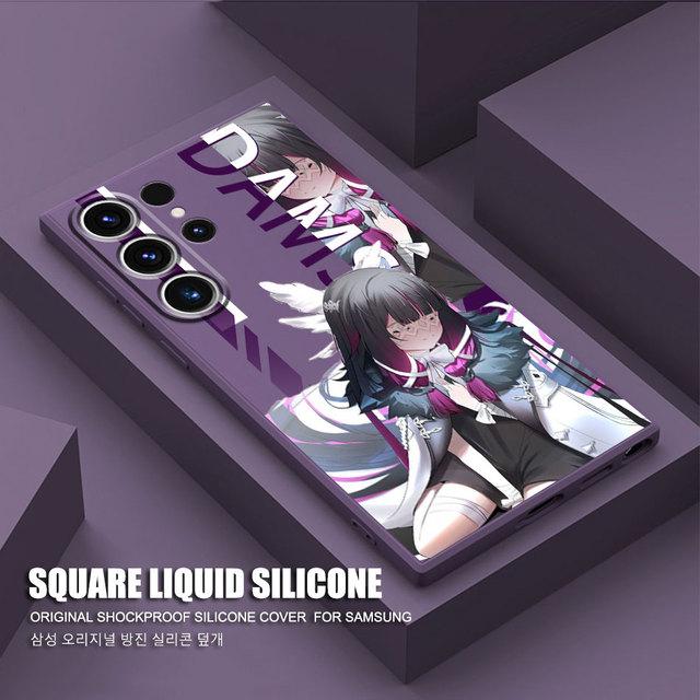 Квадратный жидкий чехол для Samsung Galaxy Note 20 Ultra Note 10 Plus 8 9 S20 S22 S23 Ultra S21 Luxury Genshin Impac Peoples