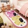 Ковры для украшения гостиной с изображением мультфильмов, симпатичные ковры для спальни с изображением кошек и девочек, плюшевые коврики для гардероба, мягкие коврики для журнального столика