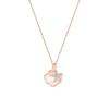 Necklace for 925 Pink Starfish Azuki Seashell Accessory Women, Silver, Gold, Zirconia, CZ, White, Necklace, Chain, Pendant, Hypoallergenic,
