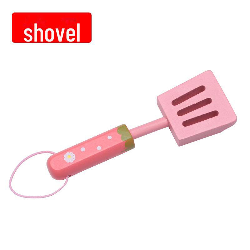 Игровой деревянный кухонный набор Yiwang включает в себя сковороду и кастрюлю для приготовления еды Qieqi Le.