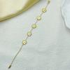 Five Leaf Flower Luxury Bracelet for Women Gold Color Charm Bracelets Jewellery Clover Fashion Zircon Gifts
