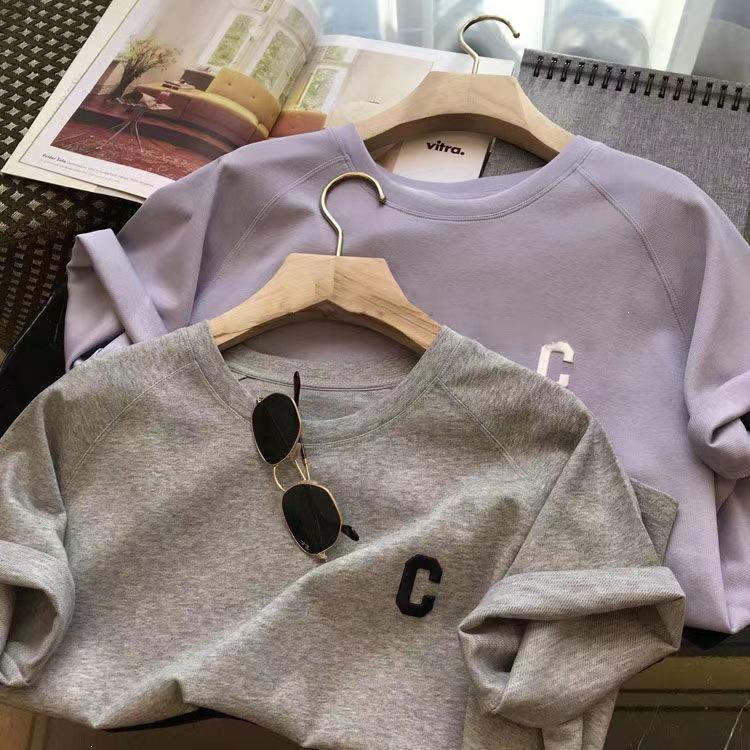 Women's 2025 Summer Korean Style Plus Size Casual Sportswear Set – Short Sleeve Top & Shorts for Running