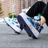 Children Roller Skates Shoes Student Four-wheel Outdoor Detachable Sport Deformation Parkour Runaway Boy Girl Youth Gift 2024