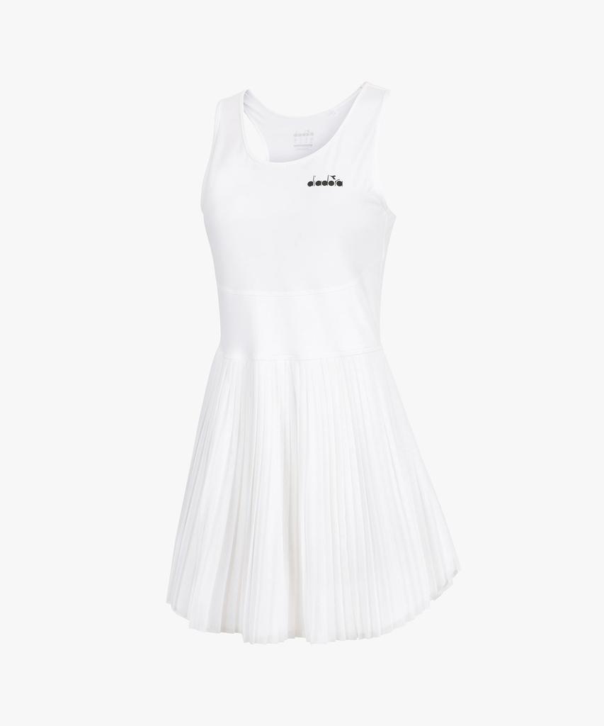 diadora Mesh Pleated Tennis Dress White