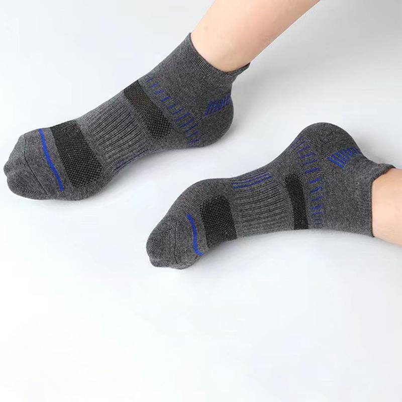 5/10 Pairs Men Sports Ankle Socks Sweat Absorbing Breathable Comfortable Very Suitable Basketball Running Outdoor Leisure Socks